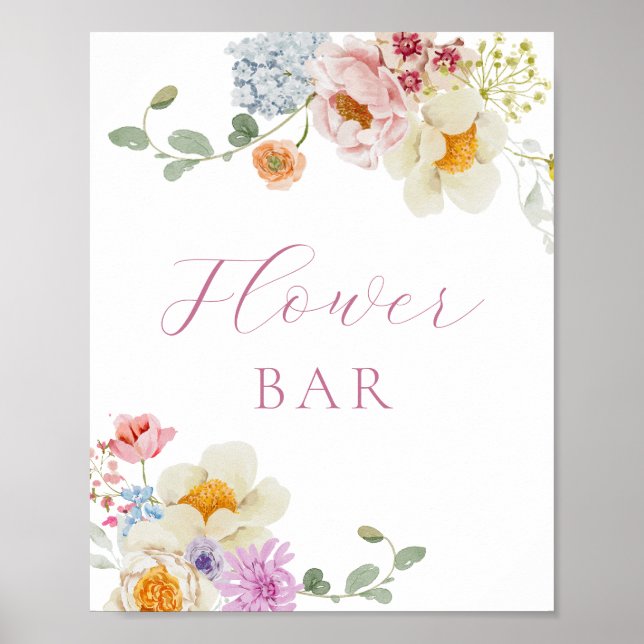Vildhonung Ängsblomma Blomsterbar Poster (Framsidan)