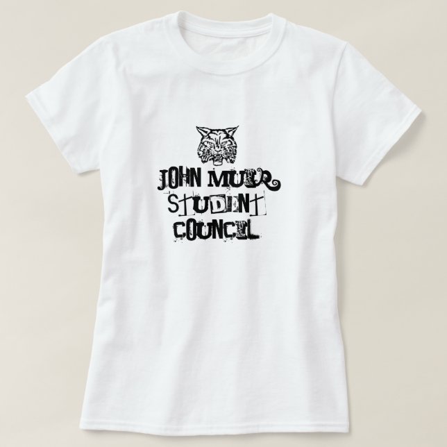 Vildkatt John Muir elevråd T Shirt (Design framsida)