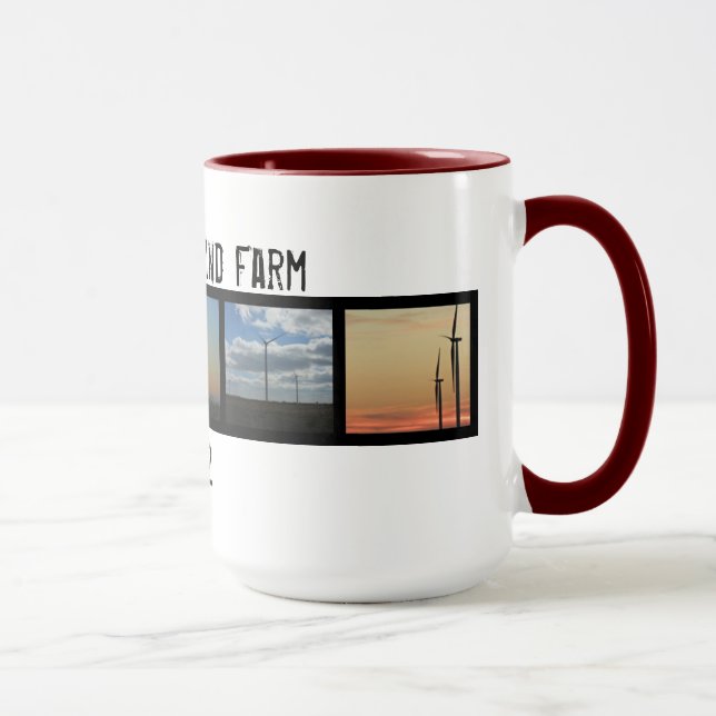 Vildkatt mig solnedgångturbiner mugg (Höger)