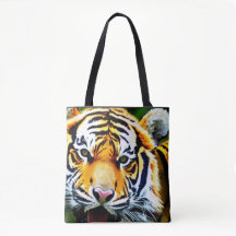 Vildlevande djur i Tiger ansikte