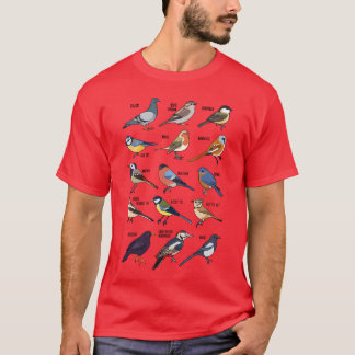 Vildlevande fåglar för fågelövervakning av fåglarr t shirt