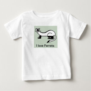 Vildlevande - I kärlek FERRETS - utrotningshotat d T Shirt