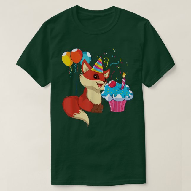 Vildlife Animal Lover Födelsedagsfest Forest Anima T Shirt (Design framsida)