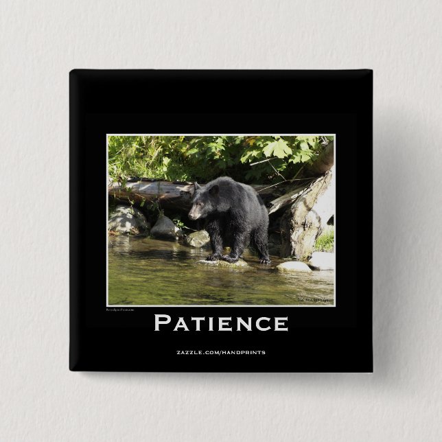 Vildlife Bears Animal-älskare Design Knapp (Framsida)