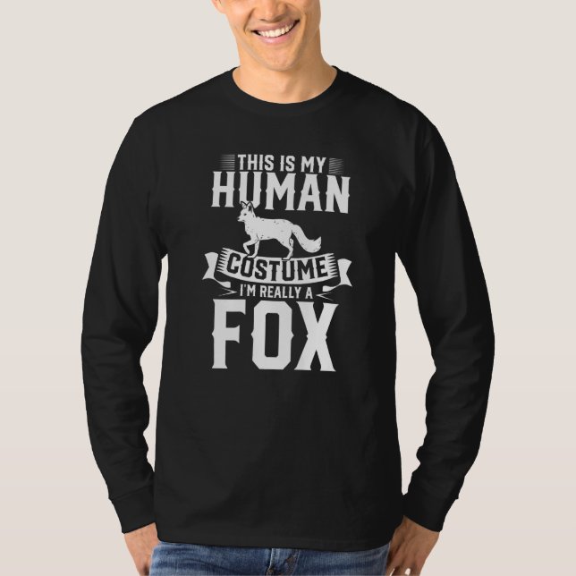 Vildlife Forest Animal Costume Party Fox T Shirt (Framsida)
