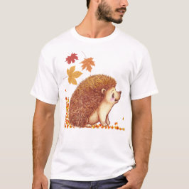Vildlife - Hedgehog in Autumn/Fall Unisex T Shirt
