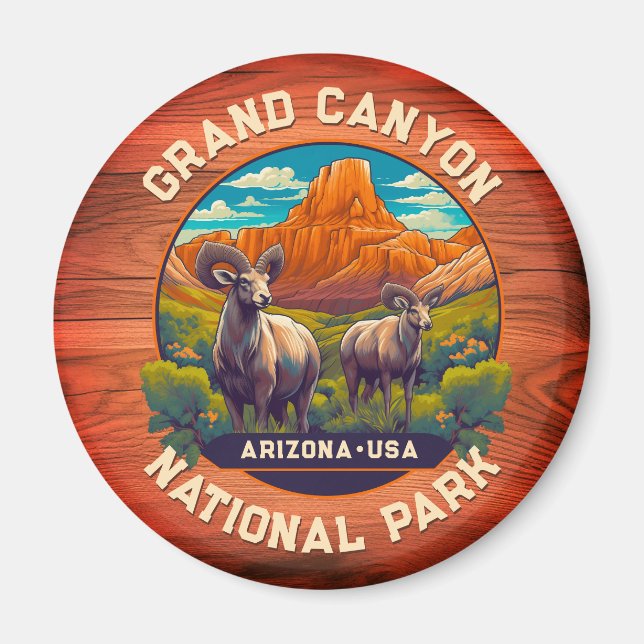 Vildlife i Grand Canyon nationalpark Arizona Magnet (Framsidan)