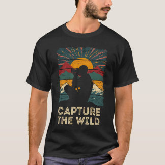 vildlivs- och naturfotograf vintage t shirt