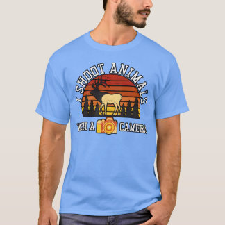 Vildlivsfotograf Jag fotar djur med kamera T Shirt