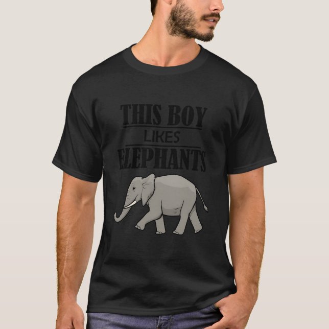 Vildmark Vilda Djur Elefanter som Säger T Shirt (Framsida)