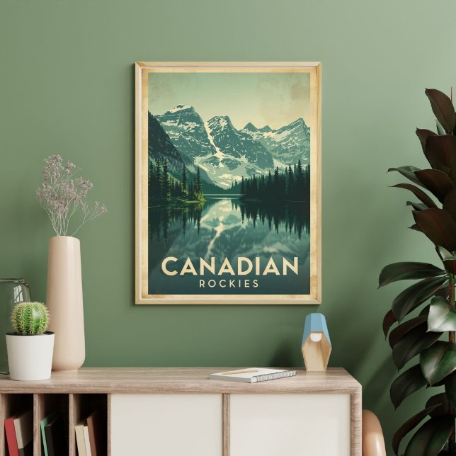Vildmarken väntar – Vintage Canadian Rockies Poster (Skapare uppladdad)