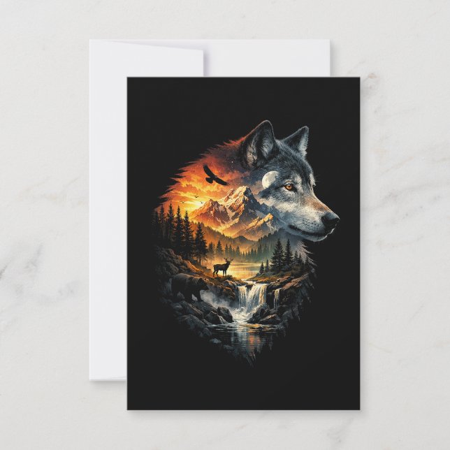 Vildmarkens Ande Tack Kort (Framsida)