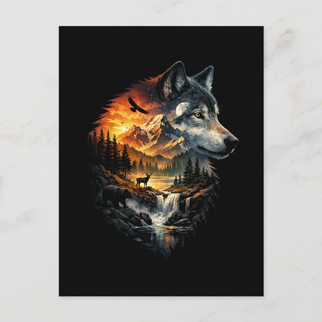 Vildmarkens Ande Vykort (Framsida)