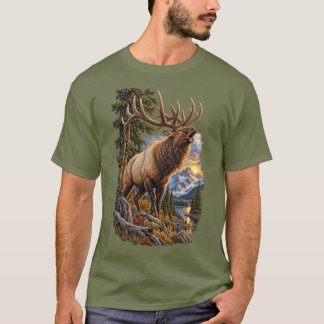 Vildmarkens rop – Åldrande tjurälg i vildmarken T Shirt