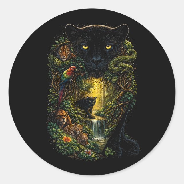 Vildmarkens väktare runt klistermärke (Framsida)