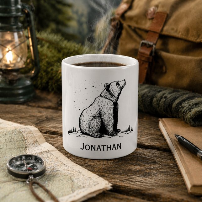 Vildmarksmonogram  kaffemugg (Skapare uppladdad)