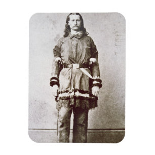 "Vildräkning" Hickok (1837-76) (b-/wfotoet) Magnet