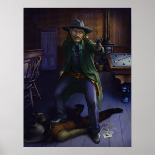 Vildräkning Hickok Poster