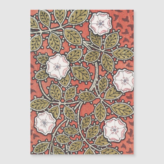 Vildros konstillustration blomma vintage (Framsida)