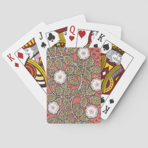 Vildros konstnärlig illustration blomma vintage casinokort