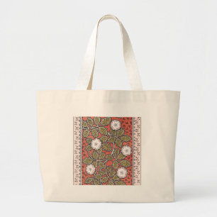 Vildros konstnärlig illustration blomma vintage jumbo tygkasse
