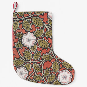 Vildros konstnärlig illustration blomma vintage liten julstrumpa