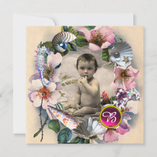 VILDROSA ,HAVSSKAL BABYSHOWER FOTOMALL INBJUDNINGAR