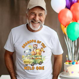 Vildsafaridjurs födelsedag för farfar  t shirt