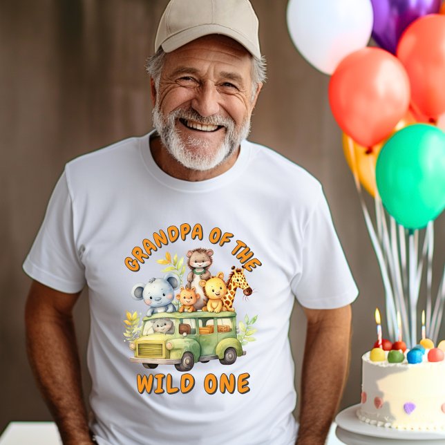 Vildsafaridjurs födelsedag för farfar  t shirt (Skapare uppladdad)