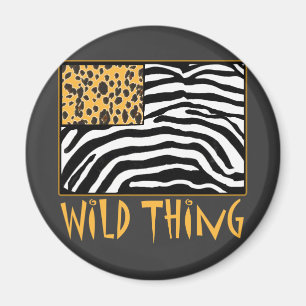 Vildsak! Kall djur tryckdesign Magnet
