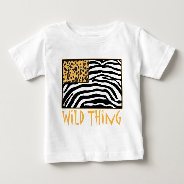 Vildsak! Kall djur tryckdesign Tee Shirt (Framsida)