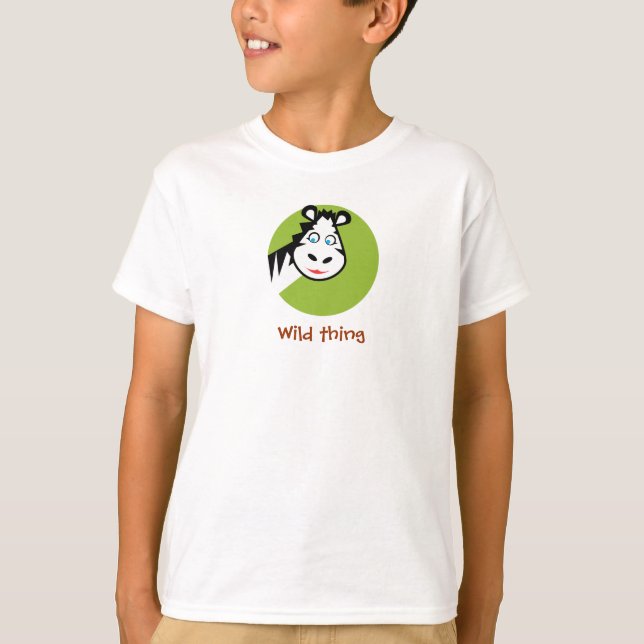 Vildsak - skjorta - sebra tee shirt (Framsida)