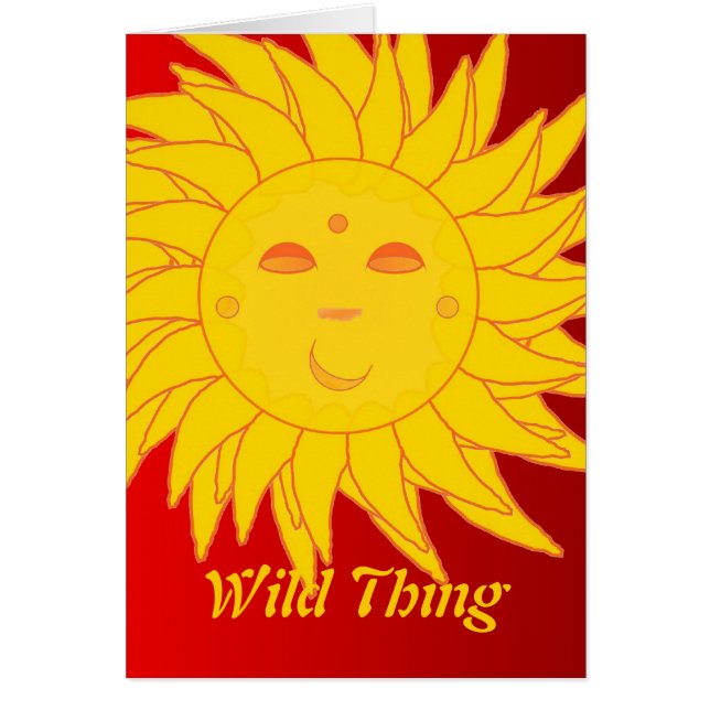 Vildsakkort Hälsningskort (Framsidan)