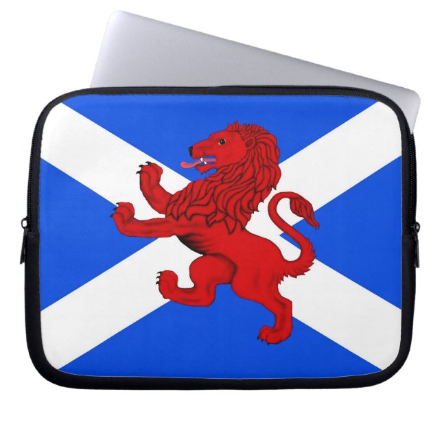 Vildsint lejon / Skottlands flagga / Elektronisk v Laptop Sleeve (Framsidan)