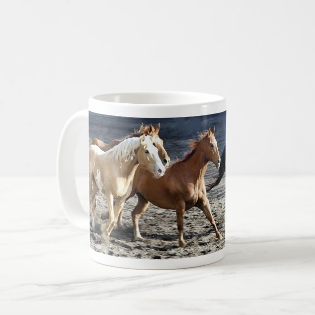 Vildspringhästar Kaffemugg (Framsida vänster)