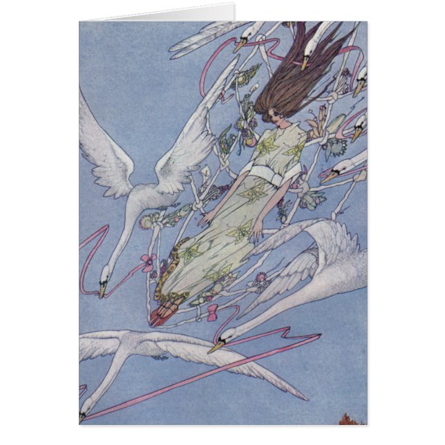 Vildsvanarna Hälsningskort (Framsidan)