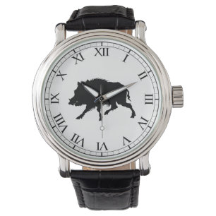 Vildsvin- eller vildgriselegantSilhouette Armbandsur