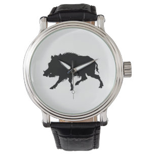 Vildsvin- eller vildgriselegantSilhouette Armbandsur