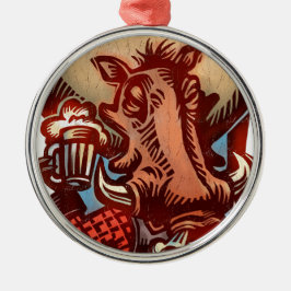 Vildsvin Julgransprydnad Metall