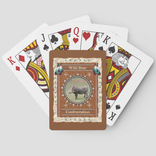 Vildsvin Konfrontations Energi Casinokort (Baksidan)