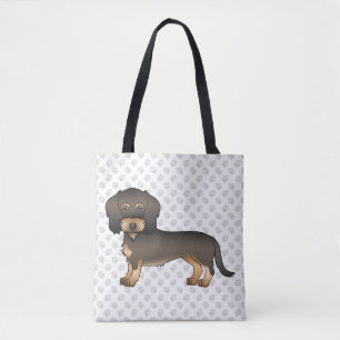 Vildsvin Strävhårig Dachshund Tecknad Hund & Tassa Tygkasse