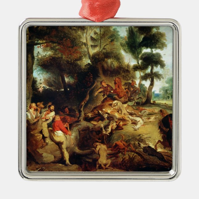 Vildsvinjakten Julgransprydnad Metall (Framsidan)