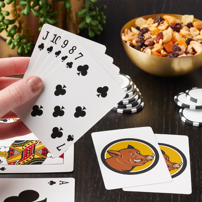 Vildsvinshuvud Casinokort (Skapare uppladdad)