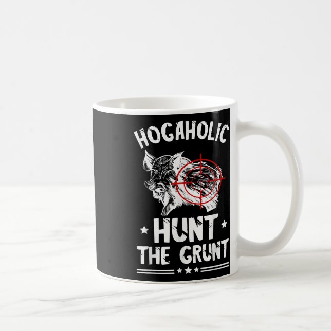 Vildsvinsjakt Jaga Grunet Vildsvin Grisar Kaffemugg (Höger)