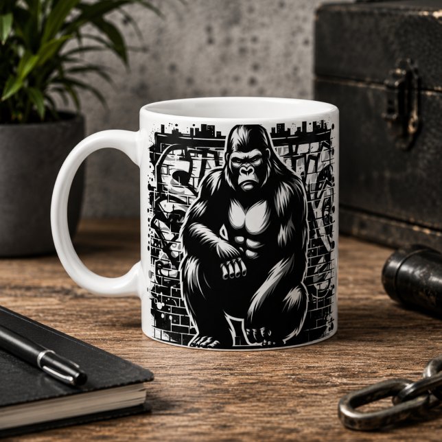 Vildt cool gorillamugg kaffemugg (Wildly Cool Gorilla Mug)