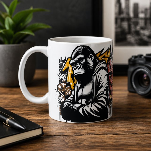 Vildt cool gorillamugg kaffemugg (Wildly Cool Gorilla Mug)