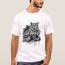 Vildt Hjärtat Sköna Själens Tiger T Shirt