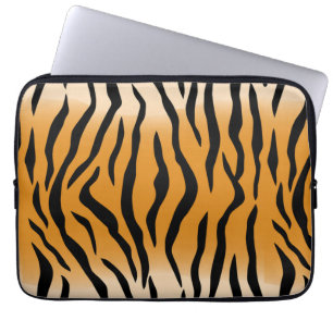 Vildt tigerhudsmönster laptopsleeve laptop fodral