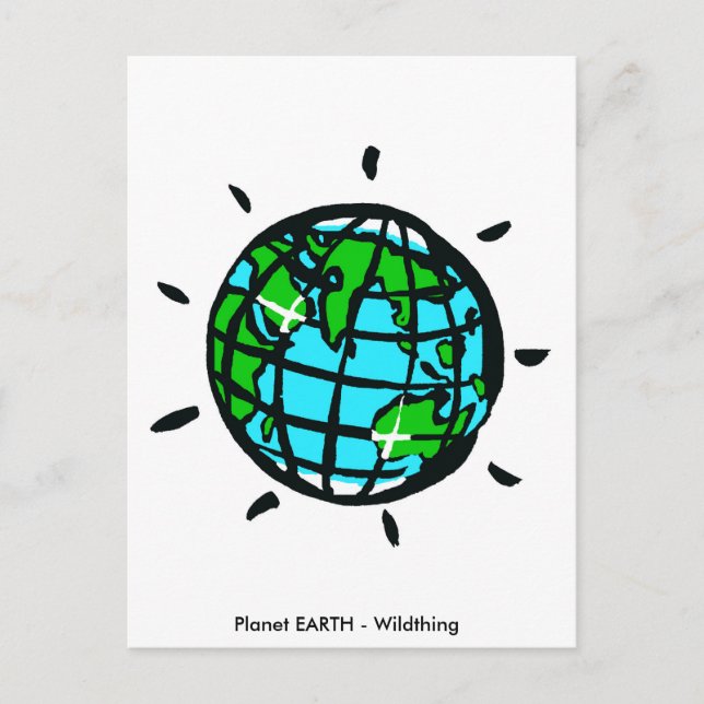 Vildting -Planet JORDEN -Naturvård - Ekologi Vykort (Framsida)