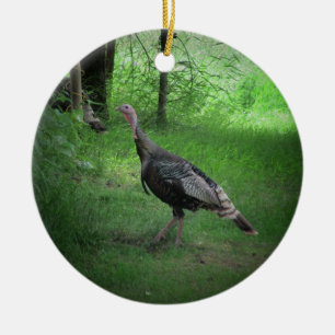 VildTom kalkoner Julgransprydnad Keramik